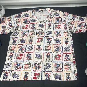 Mickey Unlimited Jerry Leigh Shirt Sz Medium Gardener Farmer Minnie Donald Daisy